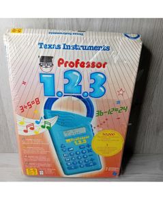 Texas Instruments Peofessor 1.2.3 Kids Calculator Toy - Rare 1990 - New Sealed