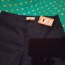 Gallery navy cotton sateen pants, size 10 Image 2