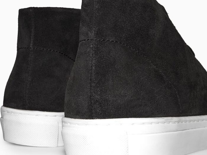COS. UK -8, EU-42 Suede High-Top Sneakers  HUGO BOSS Lacoste Tommy Hilfiger trainers boots Ecco The North Face