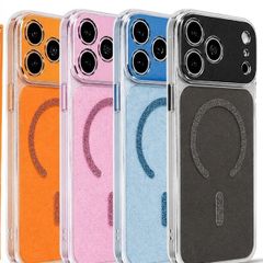 Glitter Metal Frame Magsafe Protective Case Cover for iPhone 17, 17 Pro, 17 Pro Max