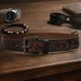 Premium Embossed Genuine Leather Belt Stylish Vintage Designer Belt Durable Formal & Casual Waist Belt Image 4