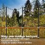 6pack 3M String Light Pole, Metal Outdoor String Light Pole, Suitable for Courtyard,Backyard,Garden,Patio,Party,Wedding Hanging Light Pole,Rustproof and Sturdy with Hooks. Image 4