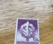 Genuine WW2 German 3rd Reich Stamp - Swastika