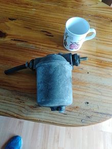 Diesel or heating  oil filter reusable  very handy to drain