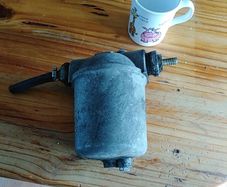 Diesel or heating  oil filter reusable  very handy to drain