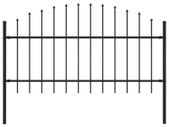 Garden Fence with Spear Top Steel