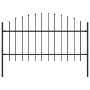Garden Fence with Spear Top Steel