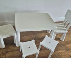 Ikea kids table and 4 chairs