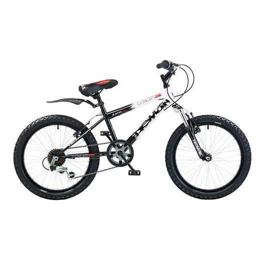 Concept Demon Boys 6 Speed 20" Black/White