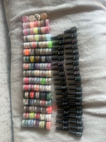acrylic powders and gel polish