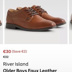 Boys brown shoes - size 2