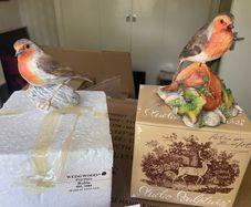 2 Robin Figurines