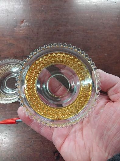 Pair of vintage Glass Dish