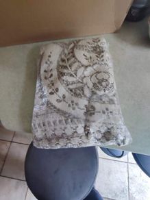 Antique handmade Embroidery tablecloth 110 X 110 CM.