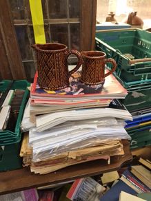 Two vintage Howard ceramic jugs Priced for pair
