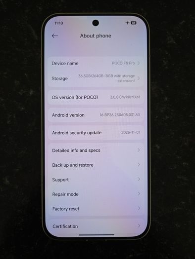 Poco F8 Pro 12GB 256GB Titanium Silver + Accessories