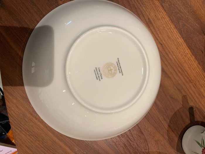 floral serving dish