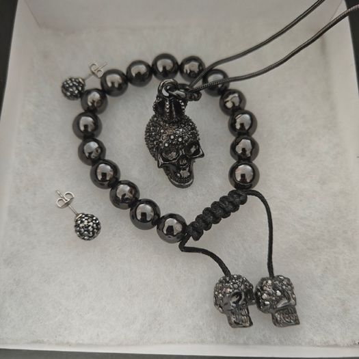 Skull jewelry set