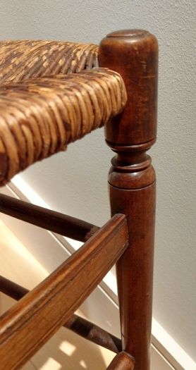Pair of Edwardian Banister Back Chairs - Stunning!