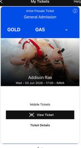Addison Rae gold circle x2