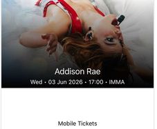 Addison Rae gold circle x2
