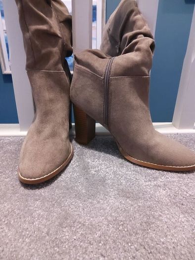 Next Nude tall boots - size 6.5