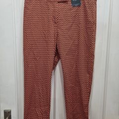 Bnwt M&S Orange/Black Trousers Size 14