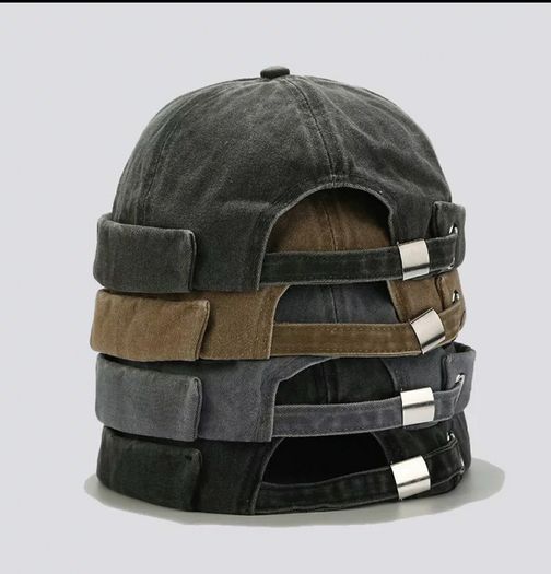 Vintage Docker Cap.One size.Brand new.Only black ones available