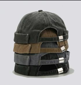 Vintage Docker Cap.One size.Brand new.Only black ones available