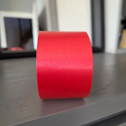 Red Satin Ribbon Roll 5cm Wide