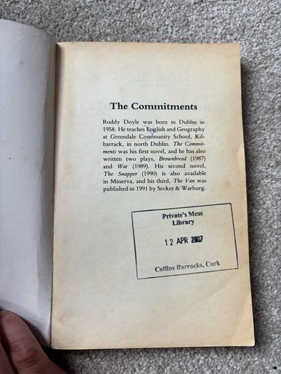 The Commitments by Roddy Doyle Vintage Copy