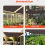 90% Sun Shade Cloth, 10 x 12 ft Pergola Shade Cover with Stainless Steel Grommets Image 3