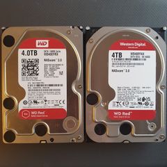 WD 2 x 4 TB 3.5" Hard disk drive Western Digital red Nas