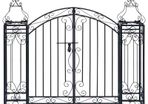 Ornamental Garden Gate Wrought Iron 122x20.5x100 cm