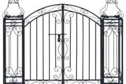 Ornamental Garden Gate Wrought Iron 122x20.5x100 cm