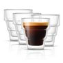 JoyJolt Pila Double Wall Espresso Glasses 90 ml - Set of 4 Image 3