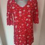 Mango red floral V-neck mini dress size XS/S Perfect condition Postage included Image 5