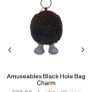New JELLYCAT Amuseables Black Hole Bag Charm Image 3
