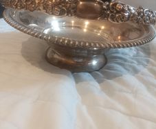 Silver plated fruit bowl