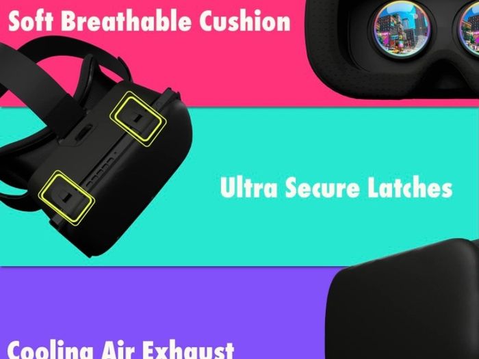 Headset designed for Nintendo Switch & Switch oled console with adjustable Lens for a virtual reality gaming experience and for Labo VR (FREE POSTAGE)