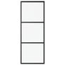Sliding Door with Hardware Set ESG Glass&Aluminium 76x205 cm Image 3