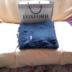 Foxford Mohair/Wool Throw Black