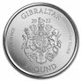 2022 Gibraltar 1 Pound 1 oz Silver Bullion Coin - War Elephant BU (In Capsule) Image 2