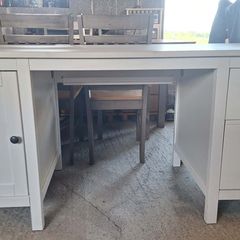 white desk
