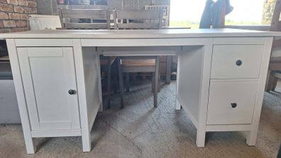 white desk