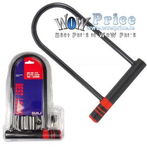 4961 Guili Bike Long U-Lock Anti Theft Metal Steel Padlock