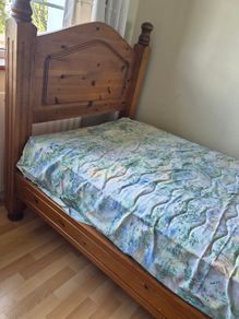 Single Bed and mattress