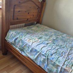 Single Bed and mattress