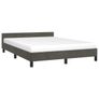 Bed Frame without Mattress Dark Grey 180x200cm Super King Velvet Image 3