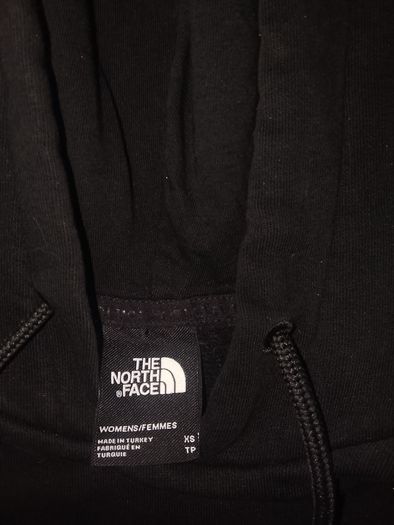 North Face Black, Pink and White Logo Hoodie